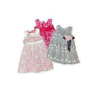 EUC Bundle of Baby Girl Sleeveless Dresses size 18 Months